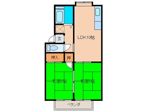 プレジール周船寺の物件間取画像